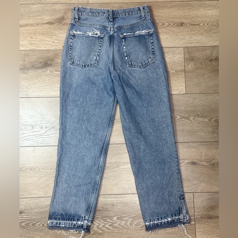 We The Free Lita Light Wash Distressed High Rise Slim Leg Jeans - Picture 13 of 15